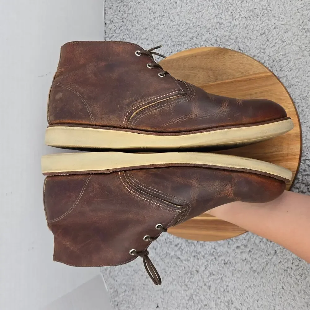 Red Wing Mens 14D Style 3137 Heritage Brown Leather Amekaji Work Chukka Boot USA